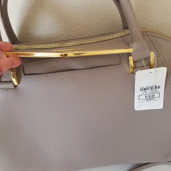 NWT Leather Satchel & Clutch Crossbody Bag - Picture 5 of 8